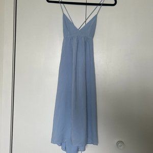 Talula (Aritzia) Baby Blue Strappy dress with Semi-open Back